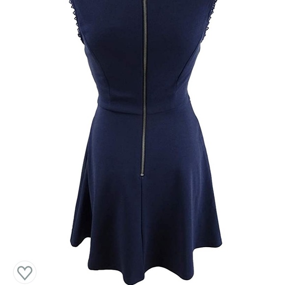 Speechless Juniors' Lace-Top Sheath Evening Dress with pockets! indigo deep blue - Picture 5 of 16